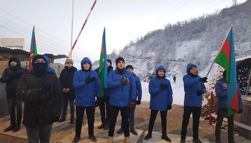 Xankəndi-Laçın yolunda etiraz aksiyası otuz gündür davam edir